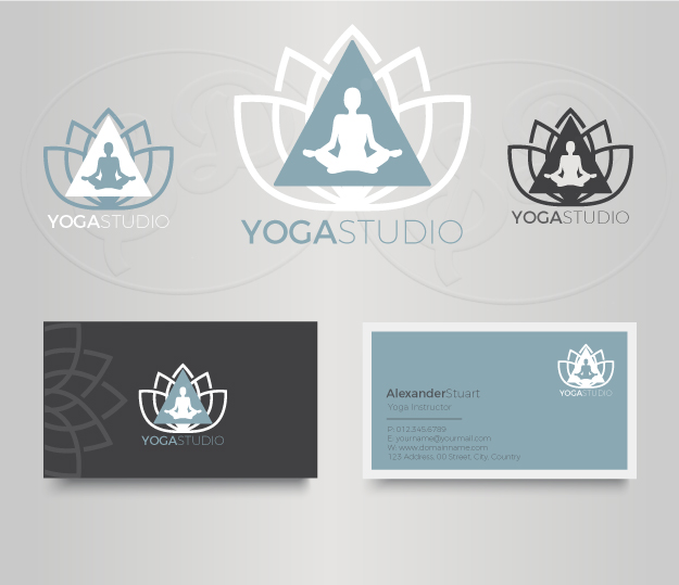Yoga Studio Logo and business card